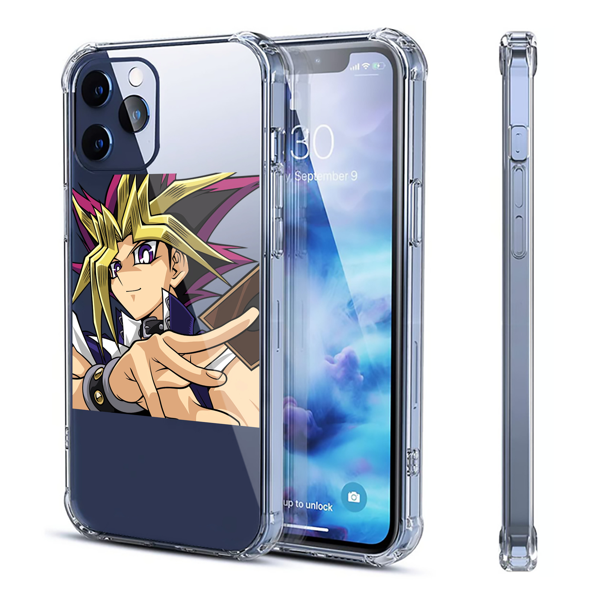 （画像用） 遊☆戯☆王 Yu-Gi-Oh! 【iPhone 12シリーズ対応】透明スマホケース（クリアソフトケース）